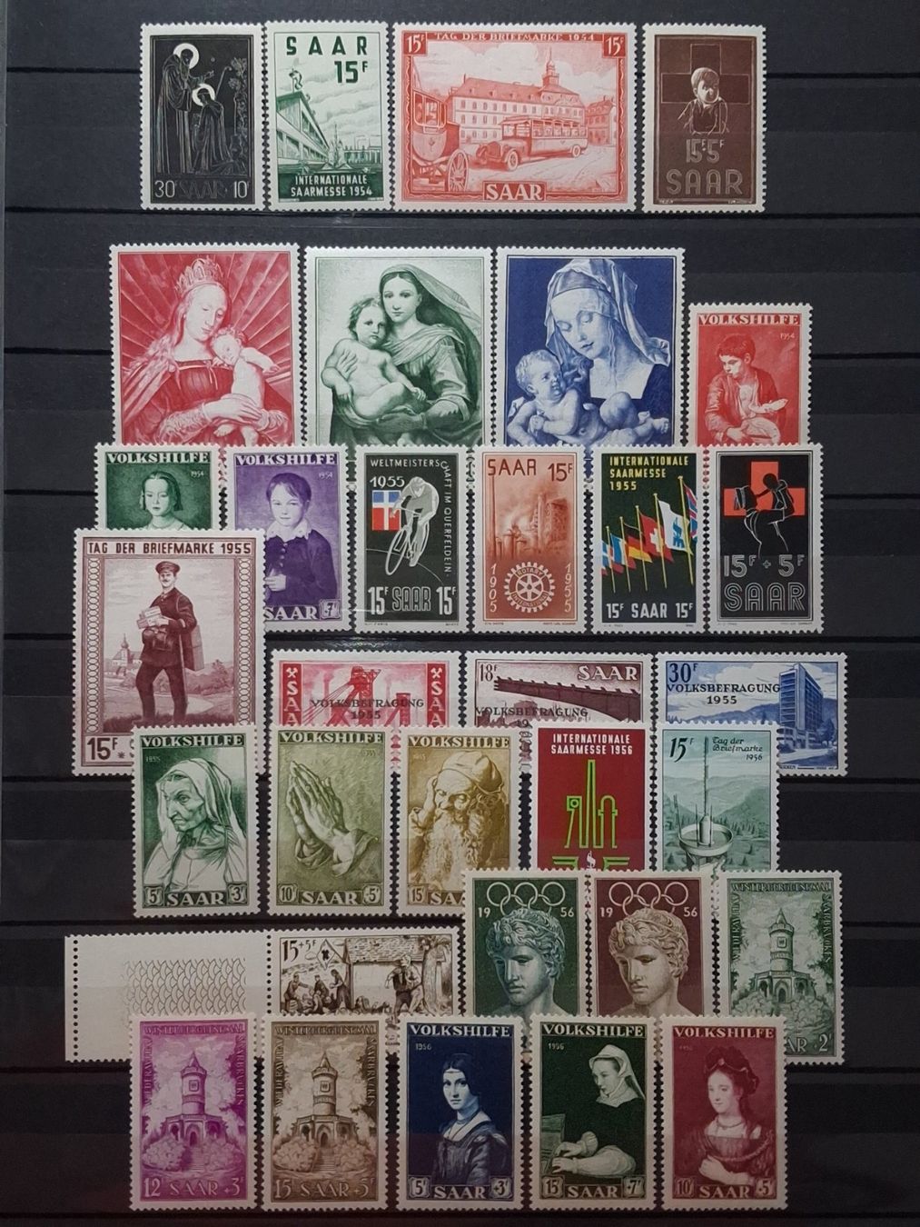 Alle Briefmarken: Saarland Mi-Nr. 347-379 Postfrisch 55 Fr + – Neu (gemäss Beschreibung) aus Kriens von Nidfeld45