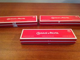 3x ancienne boite Caran d'ache -  prismalo - crayon parfait