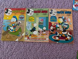 Micky Maus Comics mit Beilage 1980 und 92