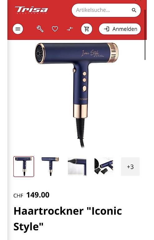 Asciugacapelli: trisa iconic style haartrockner fön – Usato da Zizers venduto da mie_lp22 4