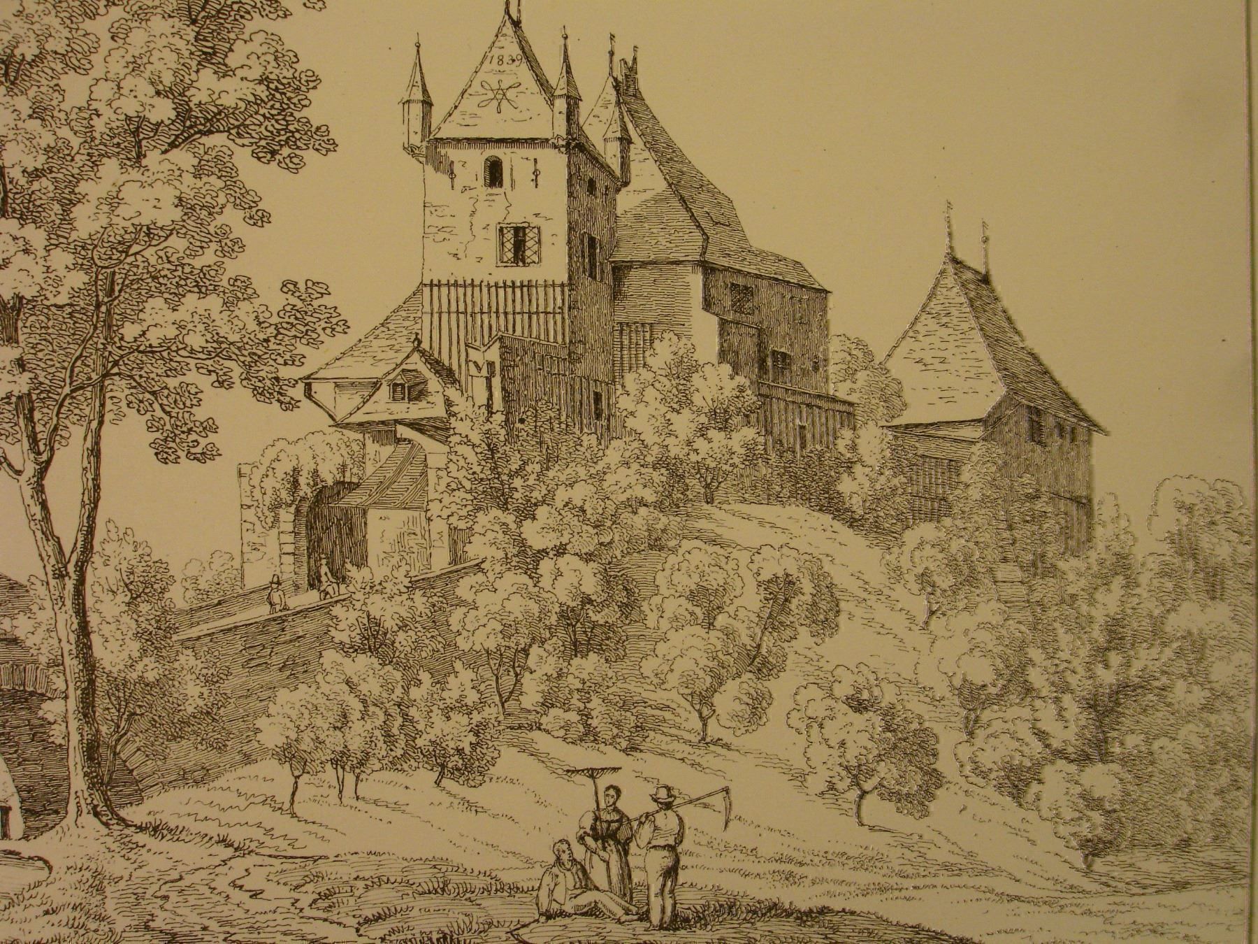 Grafica & Litografie: WORB, BERN, LITHOGRAPHIE 1840 – Usato da Grüningen venduto da Kartensammler 2