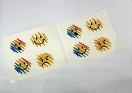 Temporäre Tattoos – Bunte Smiley Motive – inkl. Versand