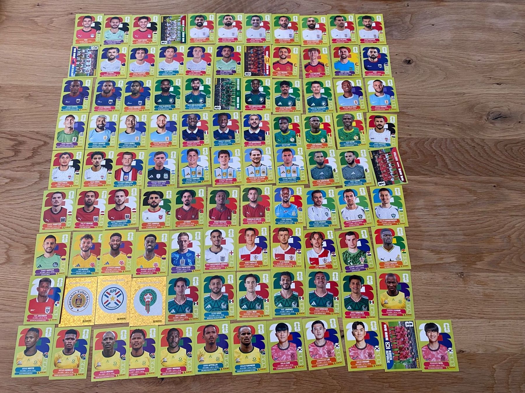 Panini Sammelbilder & Trading cards: 100 Panini WM 2026 Sammelbilder – Gebraucht aus Kleinbösingen von Patrickrebsamen