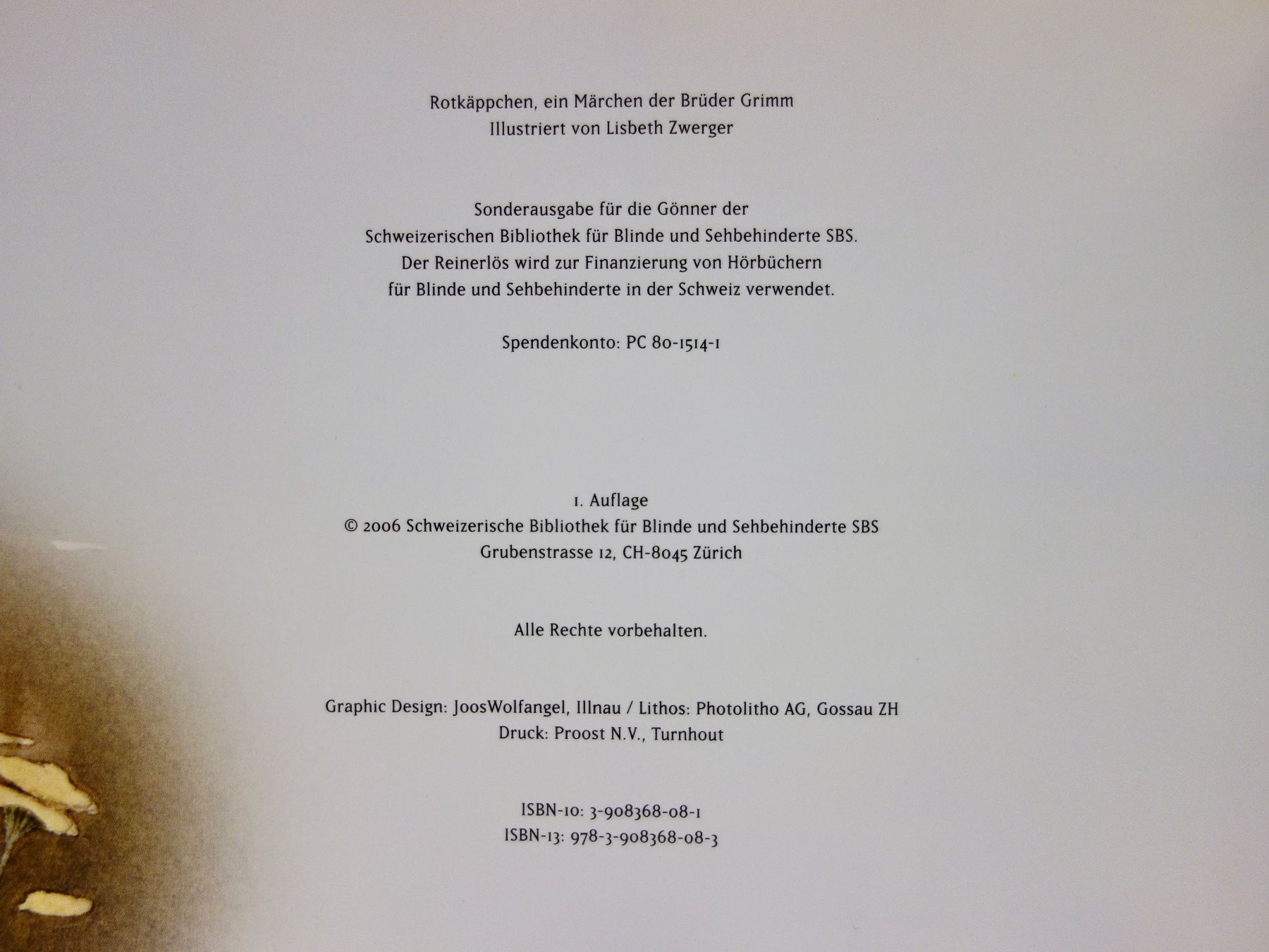 Bücher: Rotkäppchen, Brüder Grimm, Lisbeth Zwerger NEU – Neu (gemäss Beschreibung) aus Kerzers von wisaundso 2