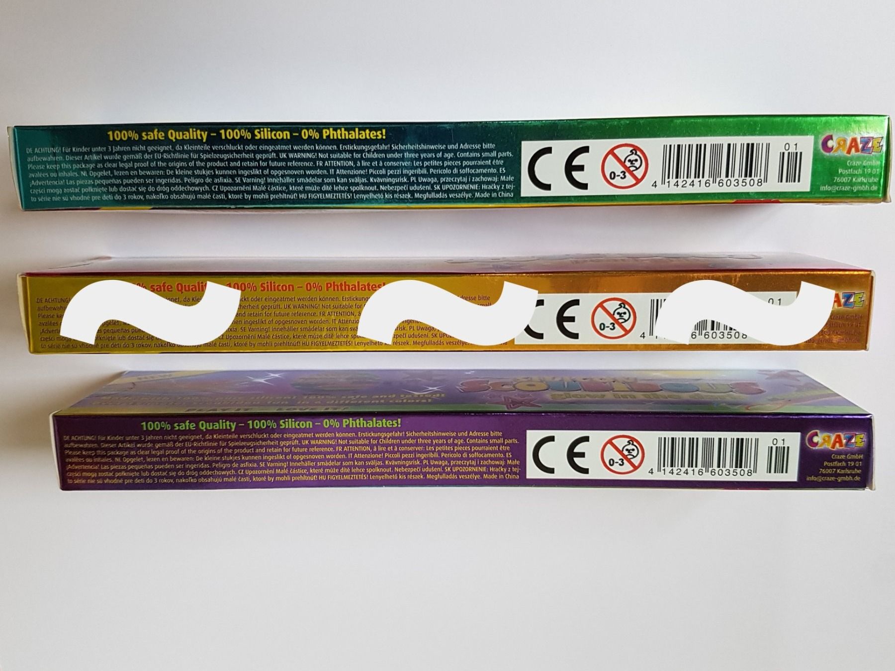 Kit bricolage: Silikon SCOUBIDOUS 2 Sorten à 15 m / NEU – Nuovo e nell'imballaggio originale da Dürrenäsch venduto da Bastelnde 3