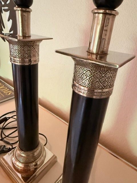 Lampen: Tischlampen silber/schwarz – Gebraucht aus Heiden von miriamj 6