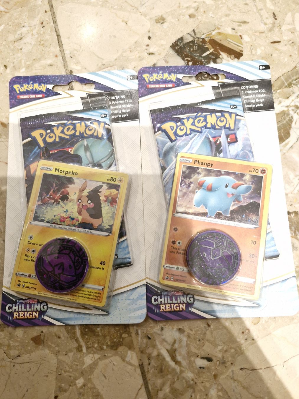 Pokémon Carte collezionabili: 2xPokémon Sword & Shield Chilling Reign Checklane Blister – Nuovo e nell'imballaggio originale da Cudrefin venduto da Jnini12