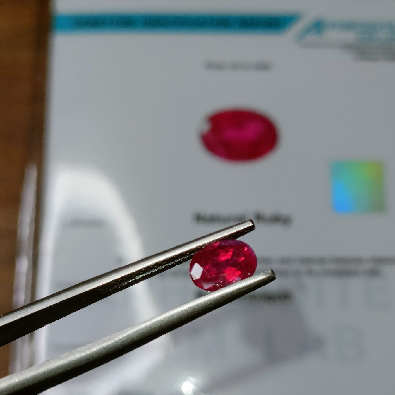 Pietre preziose: 1.70 cts RUBIN RUBY Mosambik mit Zertifikat heated only – Nuovo (secondo la descrizione) da Zell LU venduto da Swiss_Siam_Gem 6