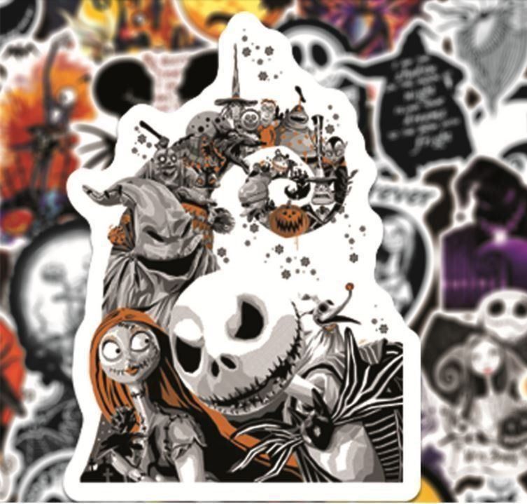 Sticker: Nightmare before Christmas Jack Skellington DVD Stickerset – Nuovo e nell'imballaggio originale da Dättlikon venduto da easythings 4