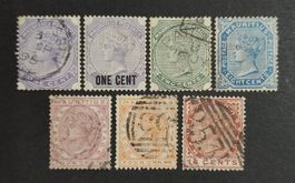 Mauritius 1882-93, Queen Victoria, LoT gestempelt