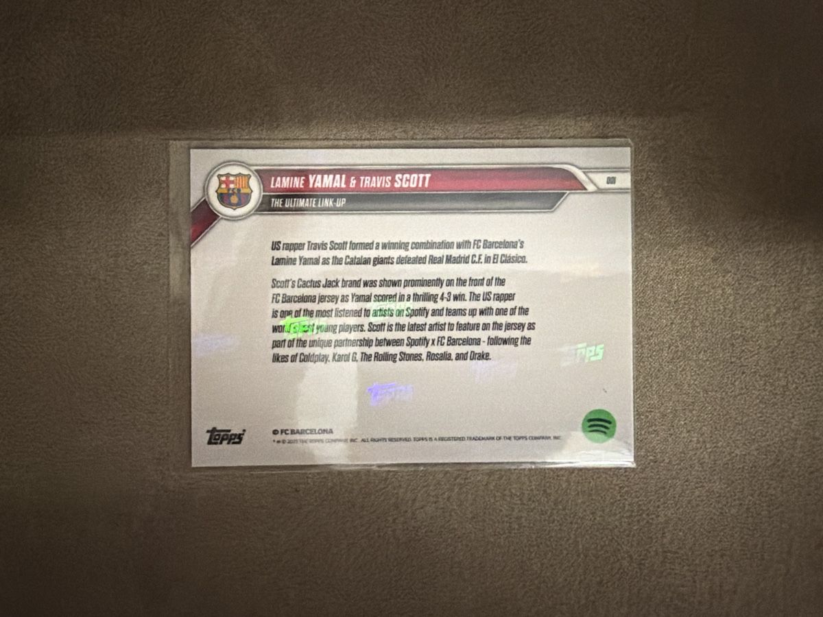 Topps Carte collezionabili: Topps lamine yamal travis scott – Usato da Massagno venduto da pokecoach 1