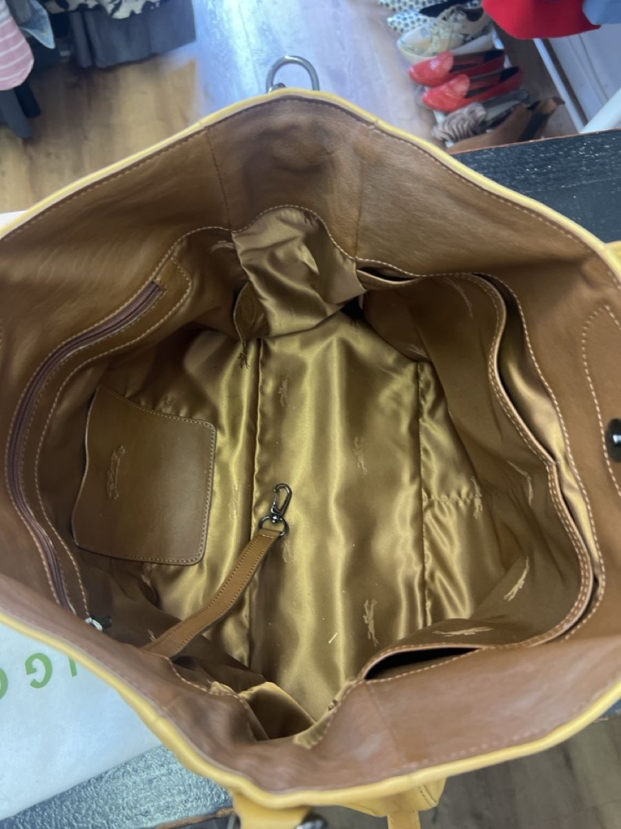 Longchamp Borse da donna: Longchamp Ledertasche Gelb Top Zustand  – Usato da Olten venduto da AtelierSecondhand23 3