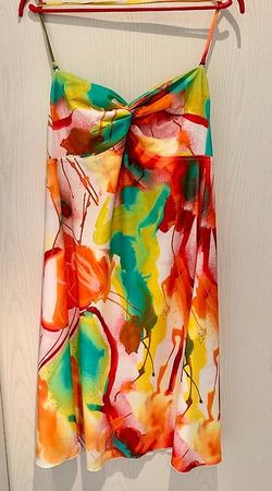 Privacy Sommerkleid mit buntem Aquarell-Muster  Gr. 36