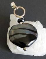 GLAS HERZ ANHÄNGER MIT 925 SILBER