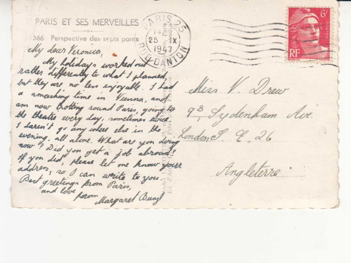 Ansichtskarten: Paris 1947 – Gebraucht aus Bürglen TG von StampGraf 1