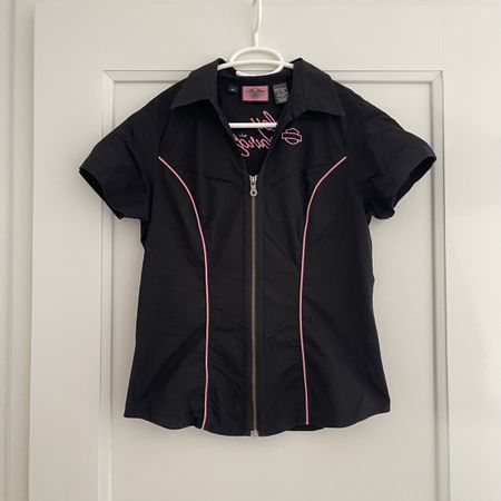 Harley-Davidson Shirt Schwarz/Pink Gr. M