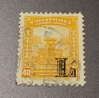 Kolumbien 1951 alte briefmarke
