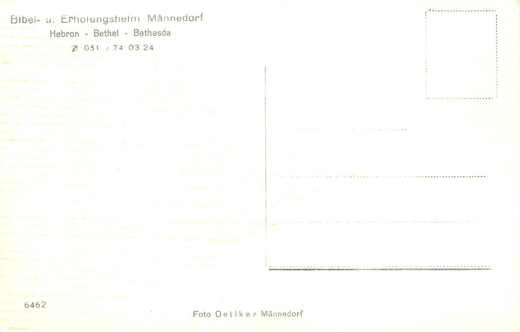 Ansichtskarten: Männedorf, Bibel und Erholungsheim – Gebraucht aus Ottikon b.Kemptth. von Neptun1974 1