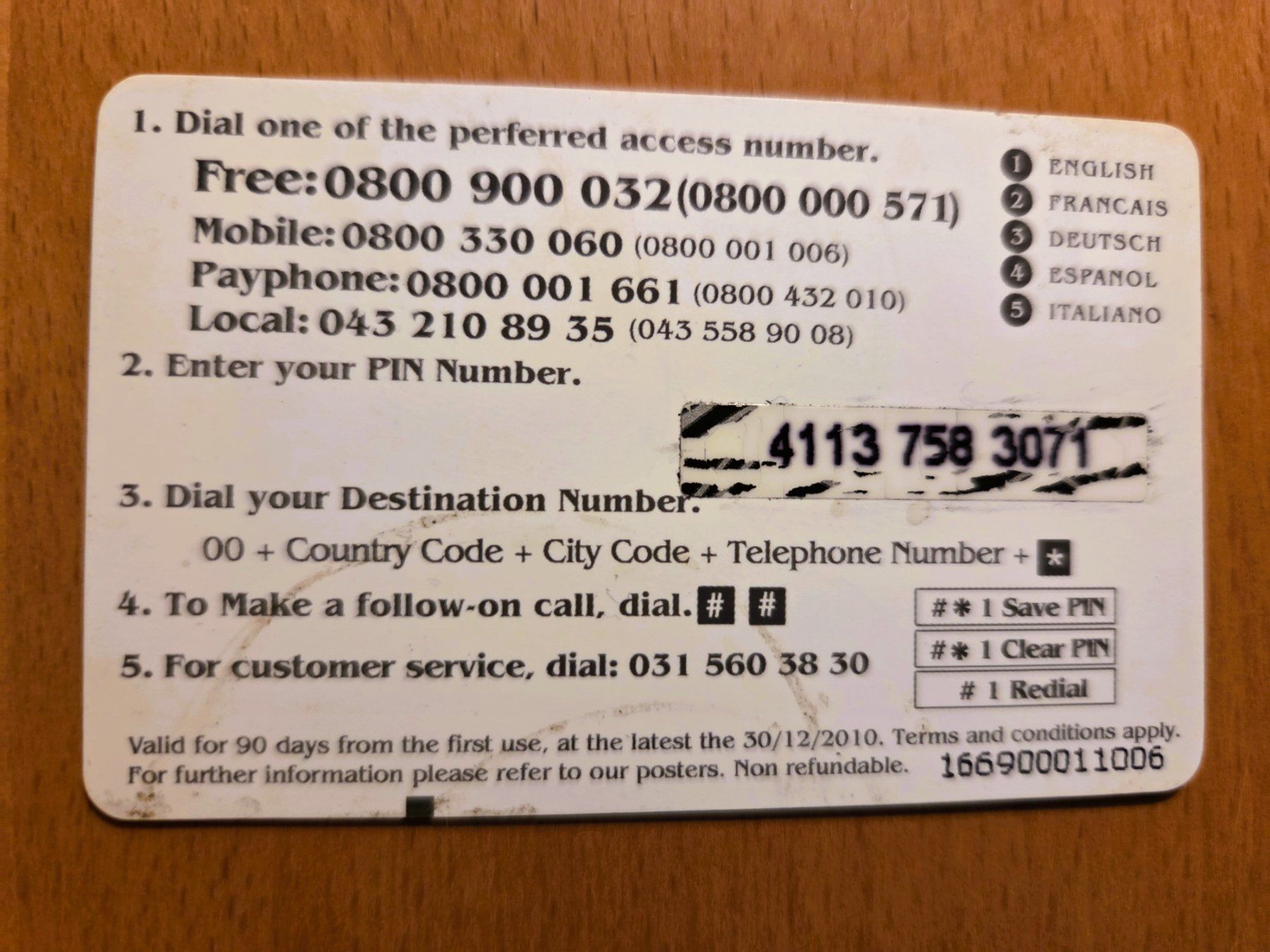 Schede telefoniche: PREPAID - SCHWEIZ – Usato da Brüttisellen venduto da Nighttrain 1