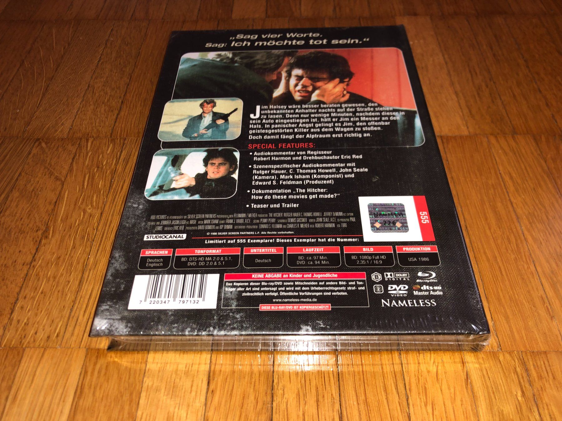 Tutti i DVDs: Hitcher, der Highway Killer - MEDIABOOK - E - UNCUT – Nuovo e nell'imballaggio originale da Basel venduto da havsok 1