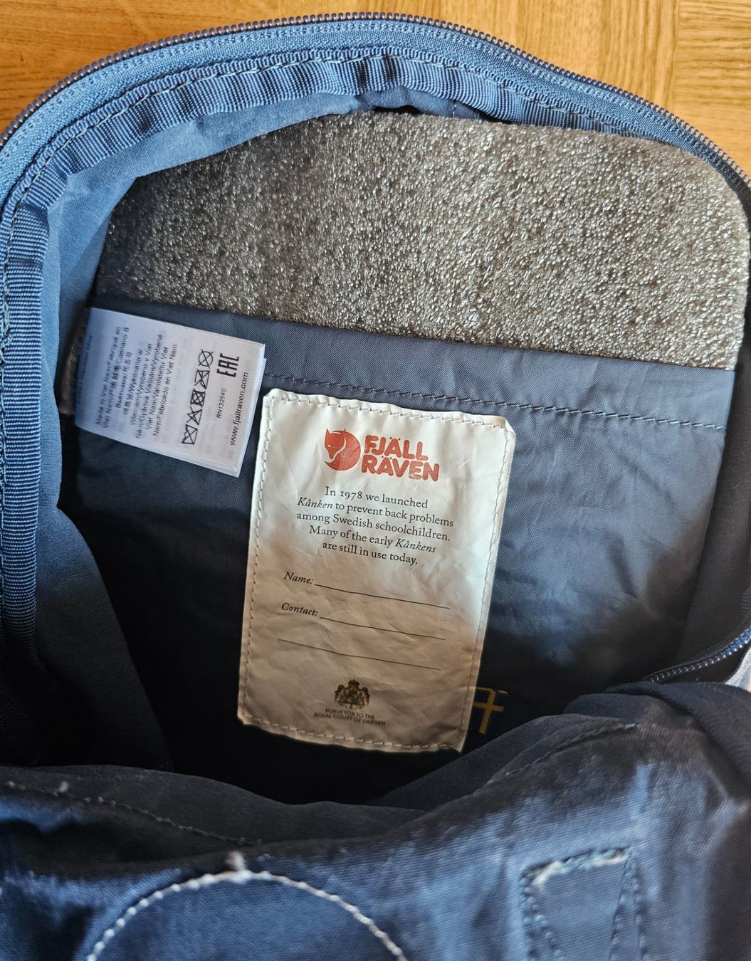 Fjällräven Zaini: Fjällräven Kanken Mini Rucksack graublau – Usato da Füllinsdorf venduto da Sunnebliemli7 3