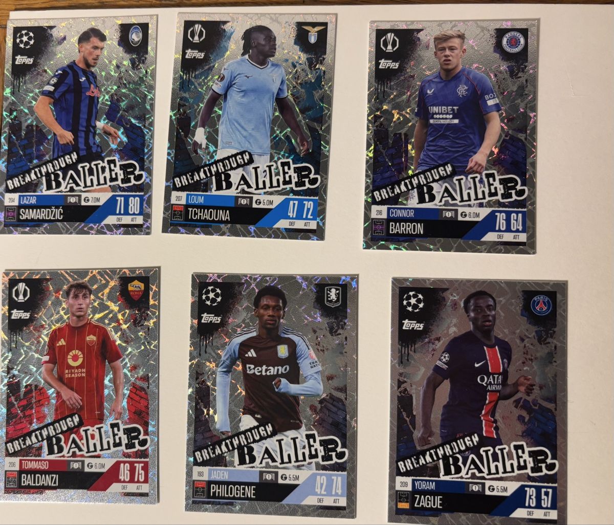 Topps Sammelbilder & Trading cards: Breakthrough Baller Karten Match Attax Extra 24/25 – Neu (gemäss Beschreibung) aus Basel von JM_Cards