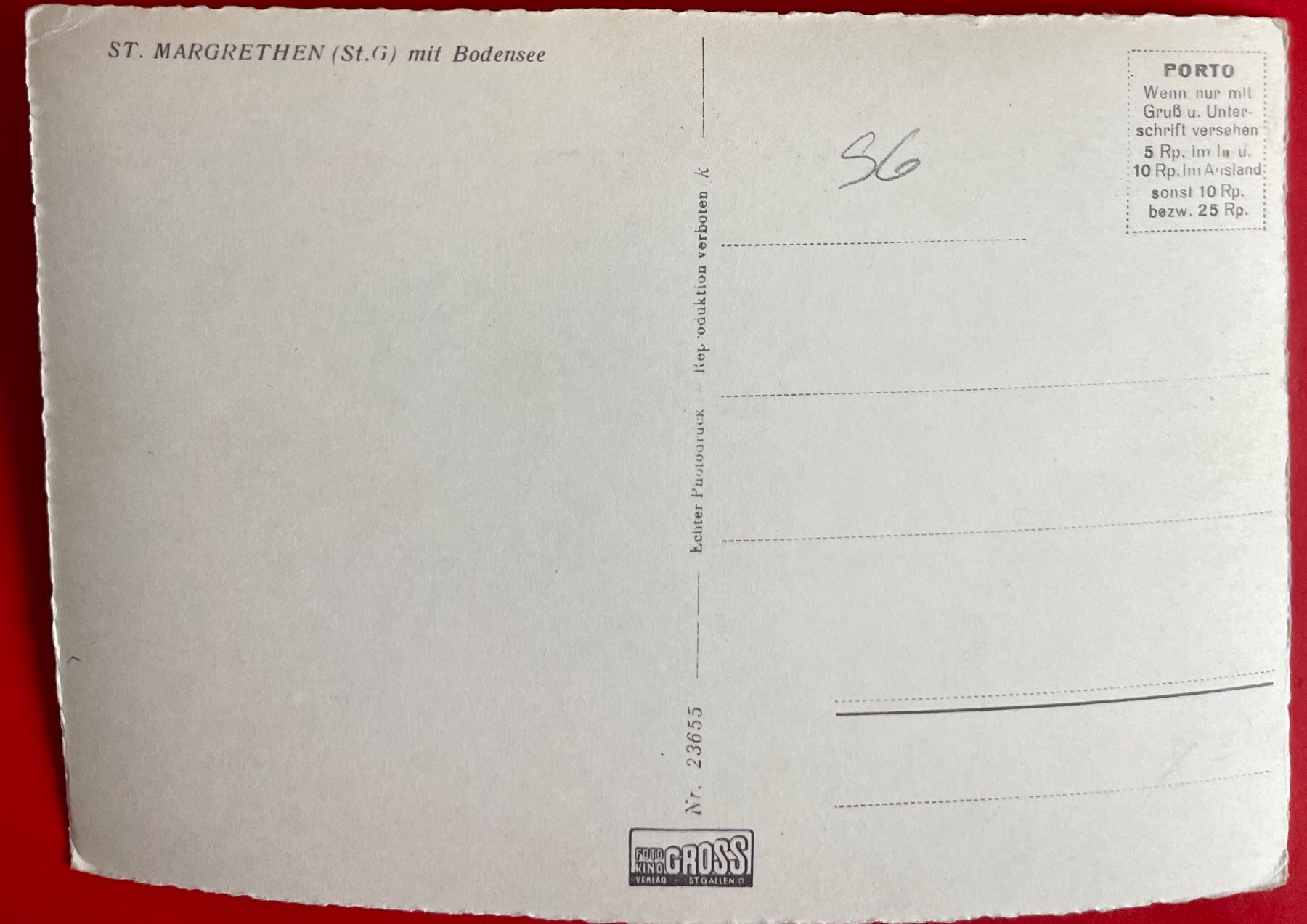 Cartoline postali: AK: ST. MARGRETHEN mit Bodensee – Usato da Lutry venduto da Ediego 1