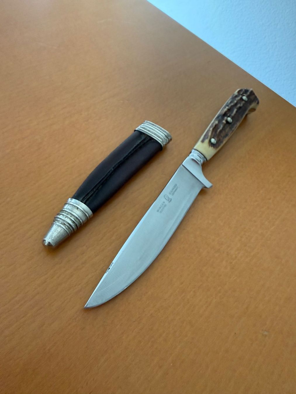 Solingen Accessori: Othello Jagdmesser, Hirschhorngriff, Antik – Usato da Fehraltorf venduto da bruggin 7