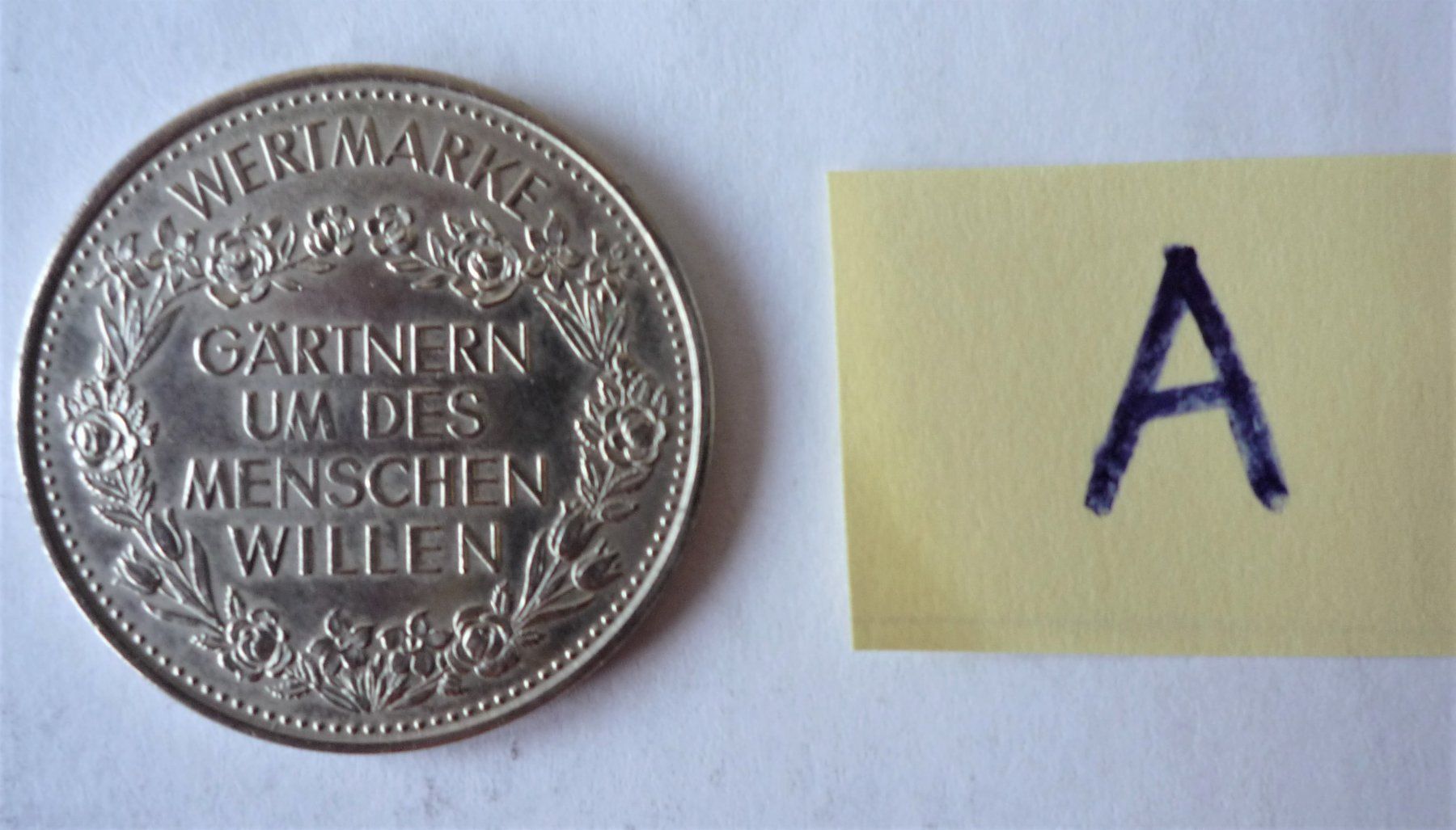 Tutti le monete: Insel Mainau  /  Wertmarke  / Silber -A- – Usato da Rafz venduto da Sonnenblume305 1