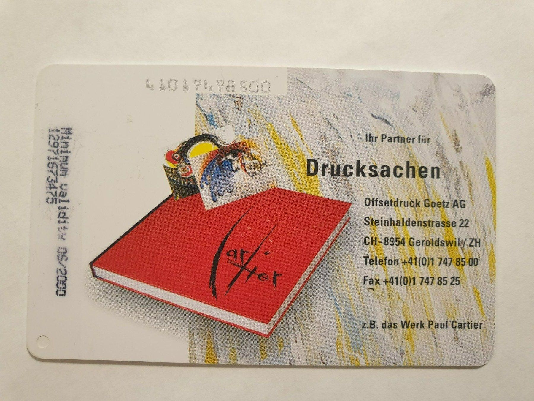 Schede telefoniche: Offset Druck Goetz AG 200ex – Usato da Rain venduto da chesz 1