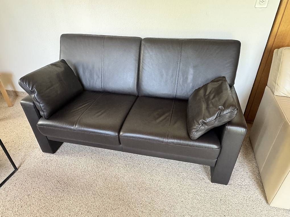 Sofas: Ledersofa dunkelbraun – Gebraucht aus Goldach von hosli7