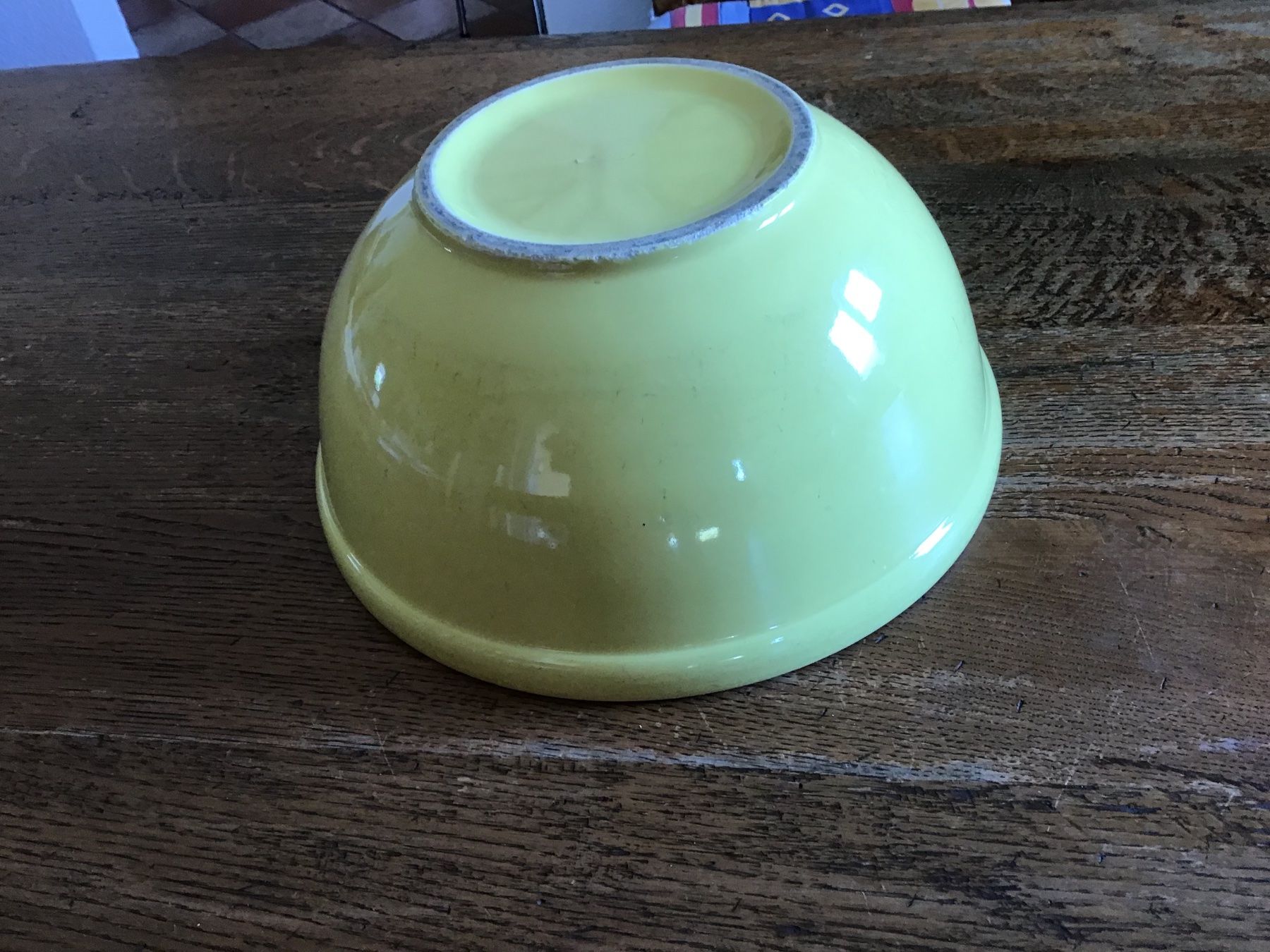 Rössler Servierplatten: Immense plat jaune Rössler vintage – Gebraucht aus Fully von Ruby97 4