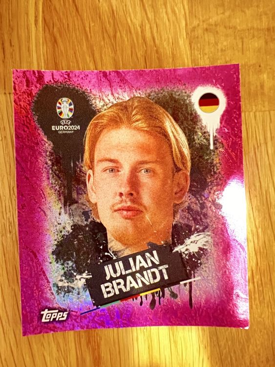 Cromos de Fútbol Julian Brandt Artist Alemania GER 3 Album Cromos