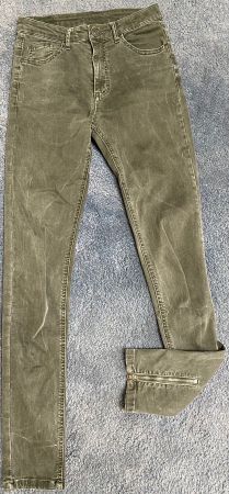 Jeans Hose dunkelgrau-khaki