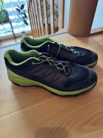 Salomon Outdoor-Schuhe in Schwarz / Grün – Grösse 46 2/3