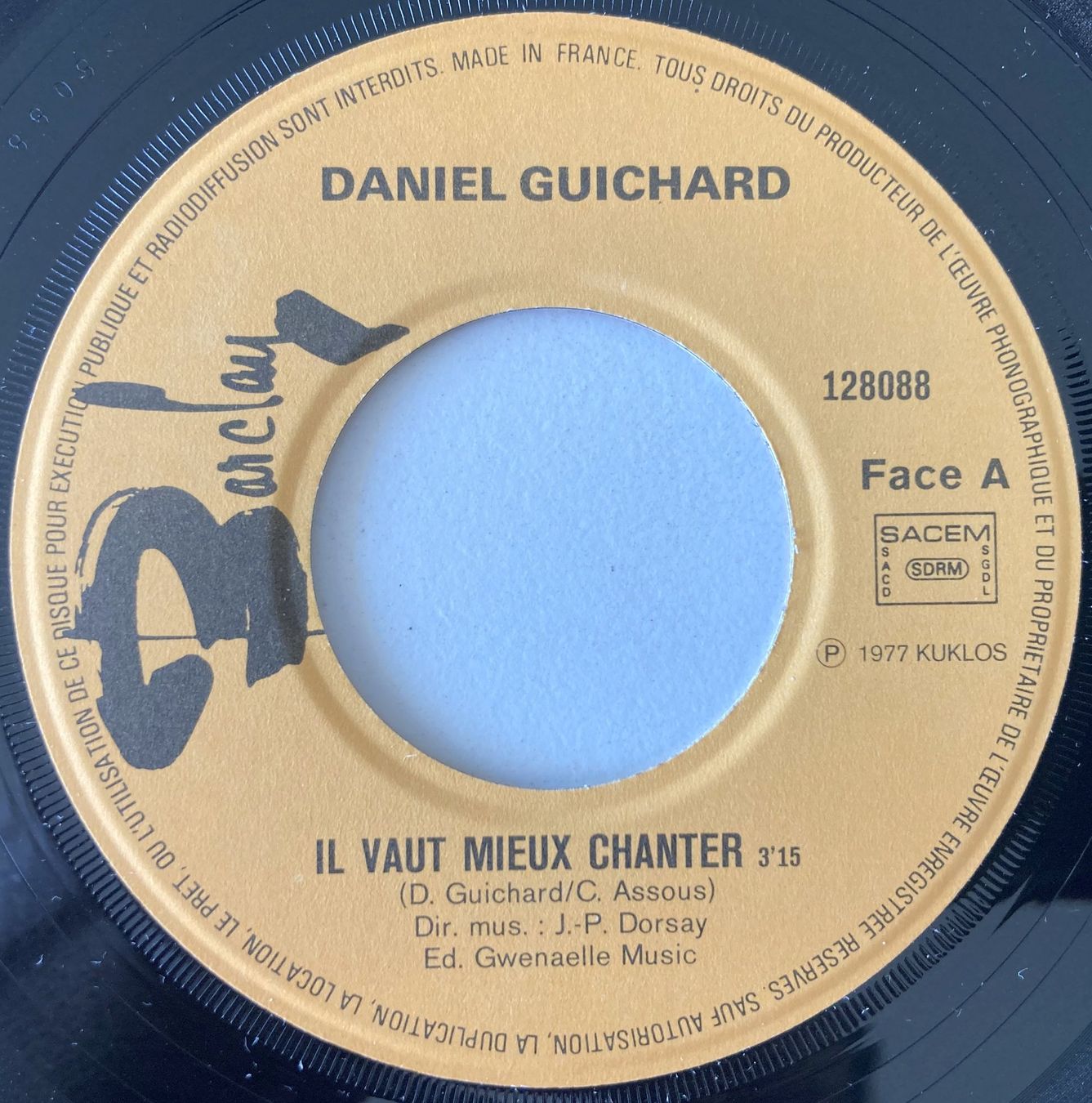 Dischi in vinile: DANIEL GUICHARD - IL VAUT MIEUX CHANTER – Usato da Bottens venduto da hotter-than-hell 2