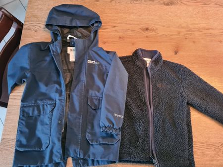 Jack Wolfskin 3-in-1 Kinder Jacke, Gr. 116