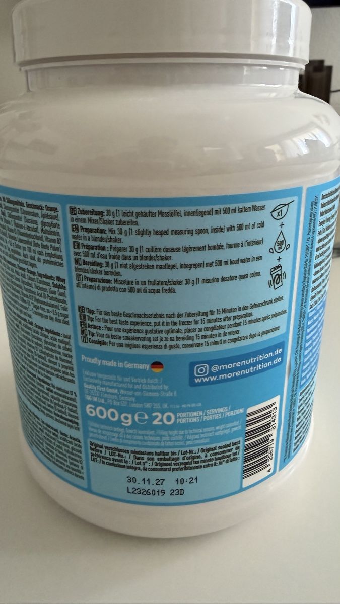 More Nutrition Lebensmittel & Spezialitäten: More Protein Juice Style Orange – Gebraucht aus Ebnat-Kappel von Kev_pwr5 1