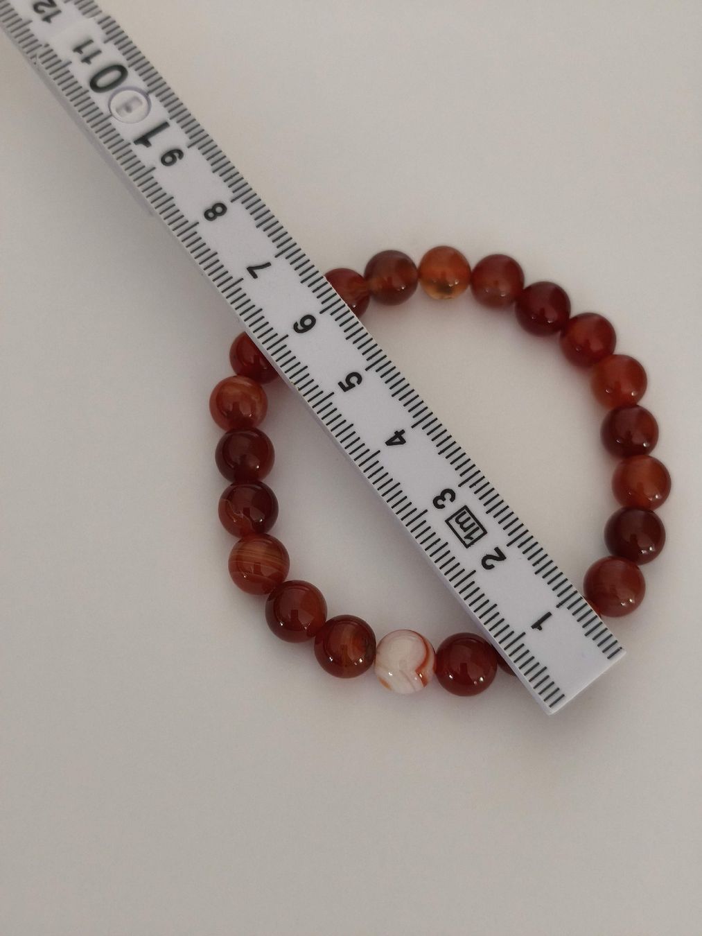 Bracciali & Braccialetti: Karneol Armband (Perlen), Echtstein FEUER – Usato da St. Gallen venduto da GIULESGG 3