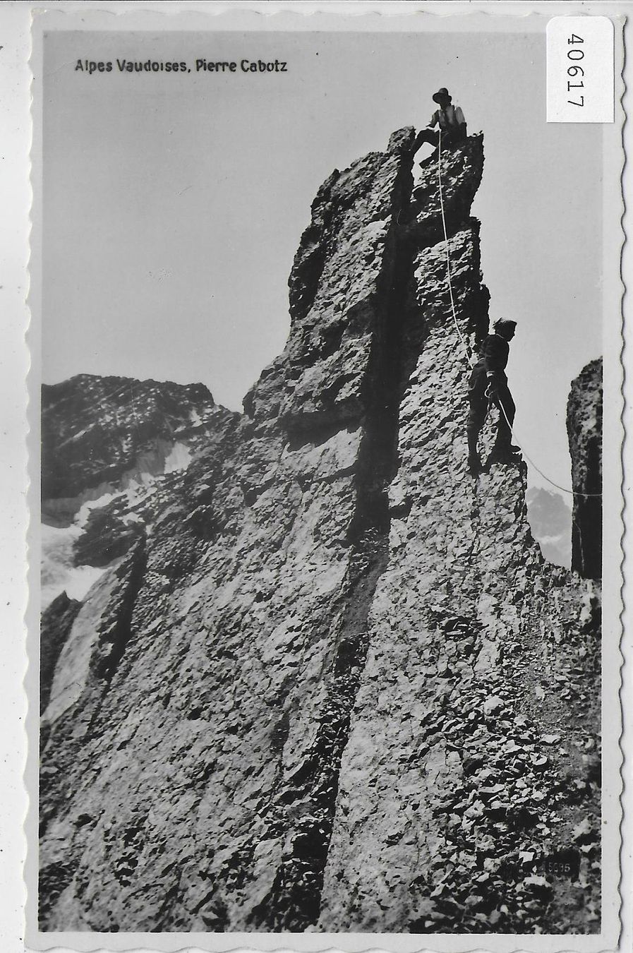 Cartoline postali: Alpes Vaudoises - Pierre Cabotz - Bergsteiger – Usato da Ettingen venduto da Kartenplanet