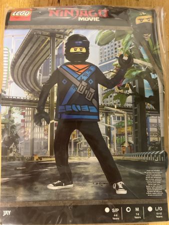 LEGO Ninjago Movie Jay Kostüm, Gr. M, 7-8 Jahre, Neu!