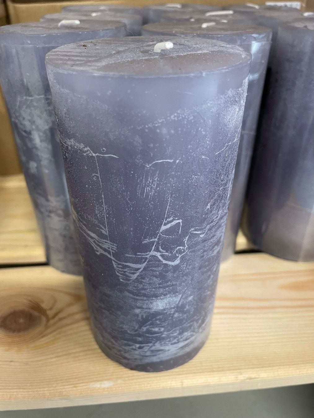 Candele: Kerzen/Grau Rustico/7x14cm/L/Neu/OVP – Nuovo e nell'imballaggio originale da Volketswil venduto da rubin74