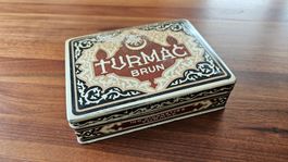 Vintage Turmac Brun Zigaretten Dose, seltenes Sammlerstück