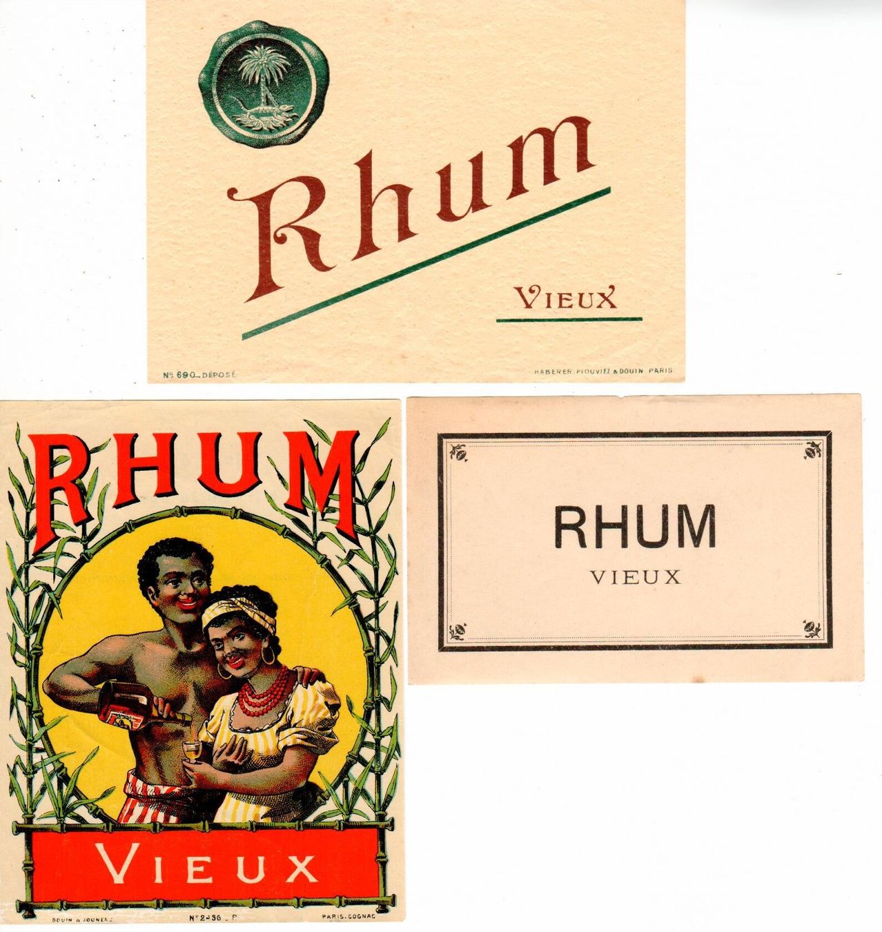 Autocollants: Werbung - alte Rhum Etiketten – D'occasion à Wolhusen par Curver9 2