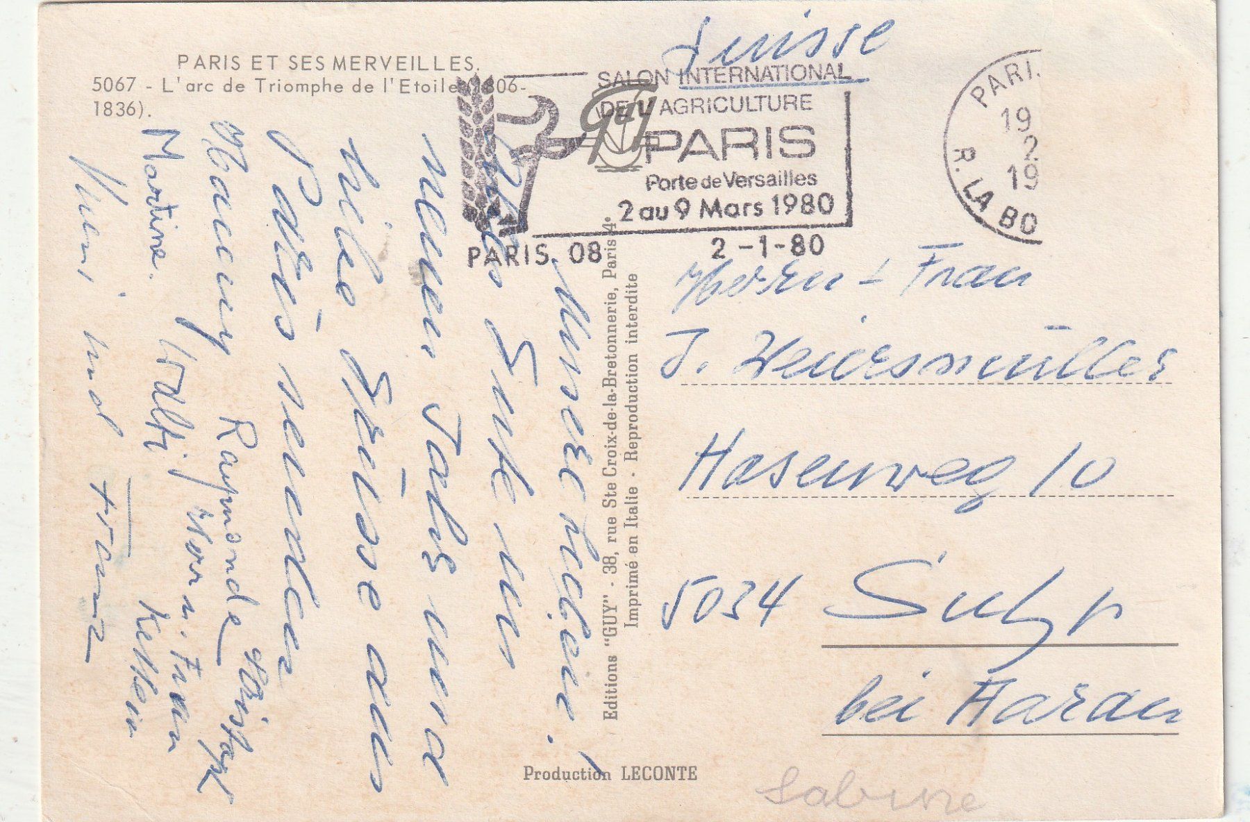 Cartoline postali: Paris – Usato da Lumbrein venduto da made02 1