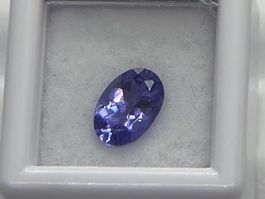 (4) Natürlicher Tansanit unbehandelt - 1.1 ct