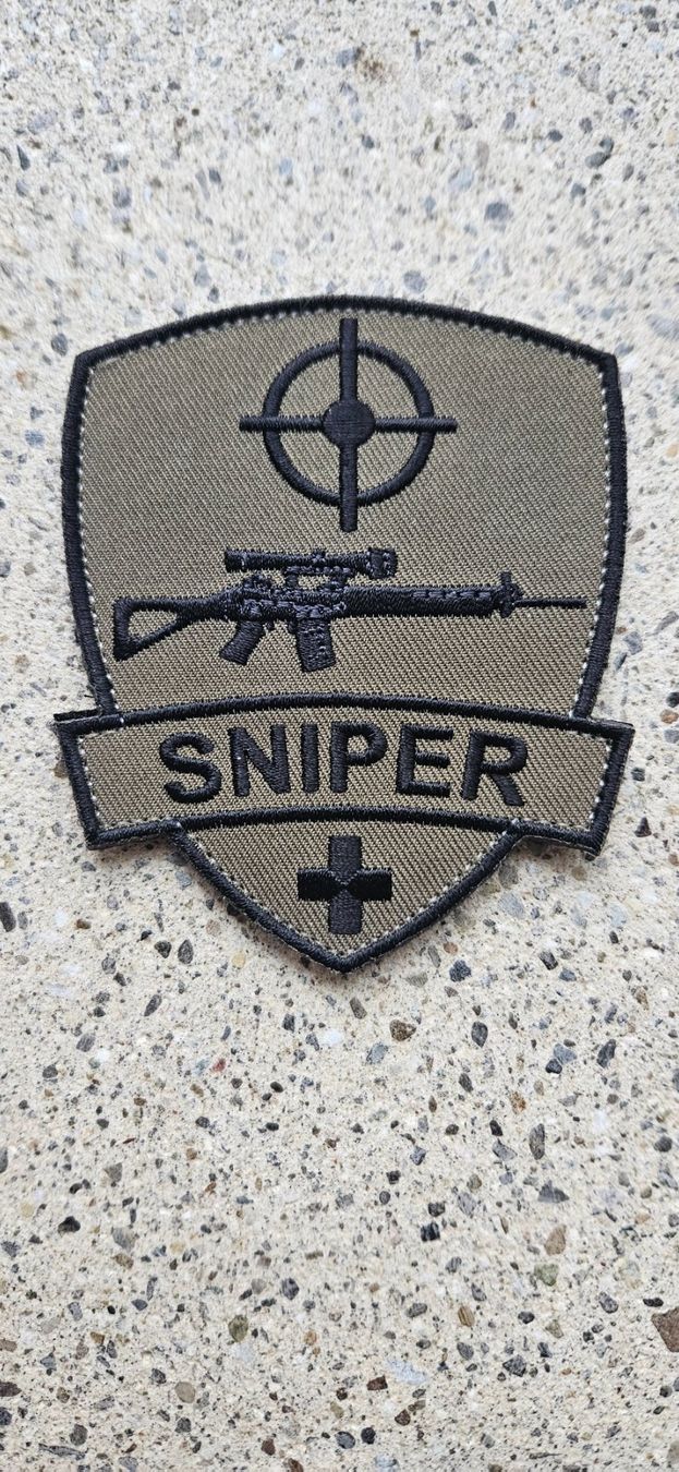 Schweizer Armee Placchette & Badge: *** Badge Scharfschütze mit klett *** – Nuovo e nell'imballaggio originale da Riedholz venduto da fr_sIruP