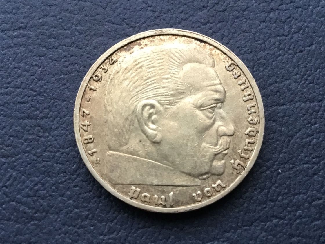 Alle Münzen: 2 Reichsmark 1939 A. – Gebraucht aus St. Margrethen SG von alfapeugeot10 1