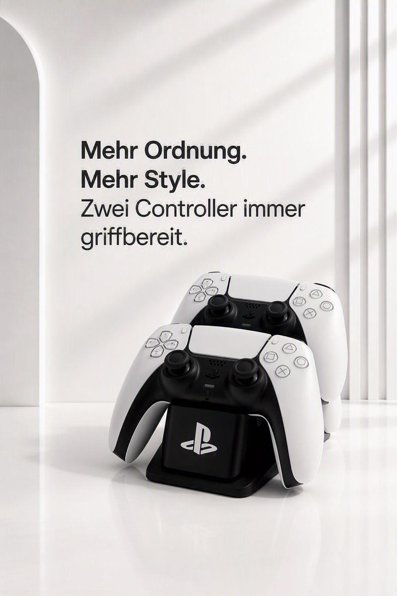 Altro in Decorazioni & Accessori: PS5 Controller-Halterung für 2 Controller | 3D-Druck | PLA – Nuovo e nell'imballaggio originale da Glarus venduto da 3DCHARM 5