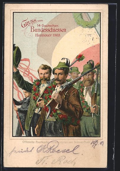 Ganzsachen: Litho Hannover, 14. Deutsches Bundesschi – Gebraucht aus Berlin von bartko-reher